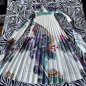 Elegant Multicolor Maxi Dress